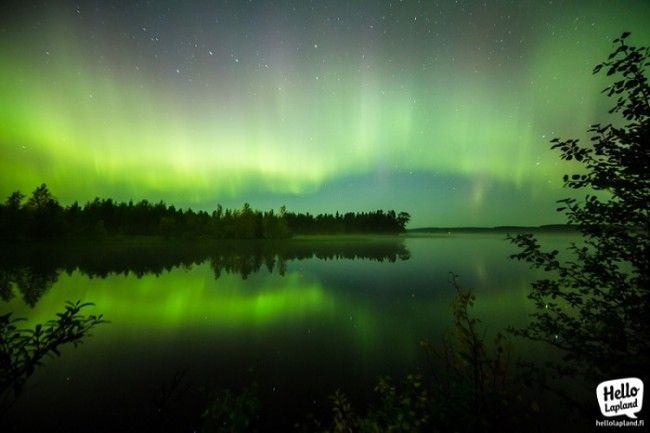 Aurora Boreal en otoño. Esta foto tuvo una exposición de 25 segundos 