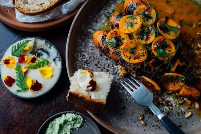 Plato de zanahorias del restaurante Grön