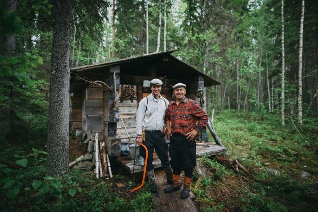 Finlandeses en el bosque 