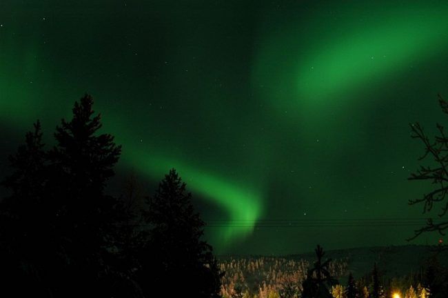 La Aurora Boreal también baila en el cielo de Salla