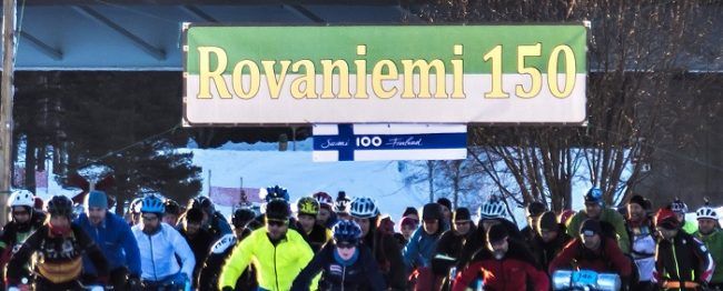 El ultramaratón de invierno Rovaniemi150 también se unió a la celebración del 100 aniversario 