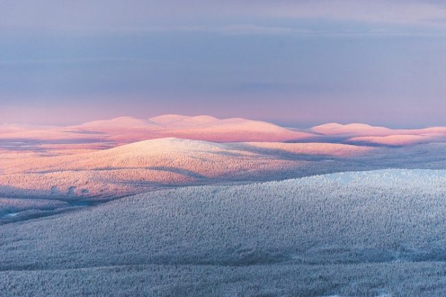 Espectacular vista de la zona de Ylläs y el Parque Nacional Pallas-Yllästunturi