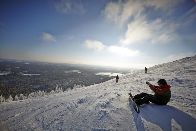 Las vistas desde la colina de Pyhä son espectaculares 