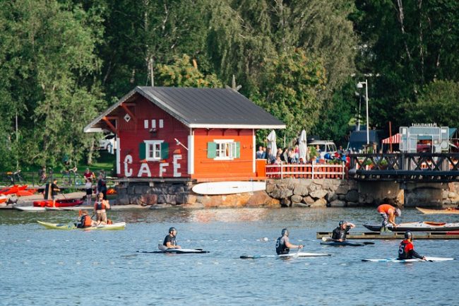 Uno de los centros de kayak que se pueden encontrar en Helsinki 